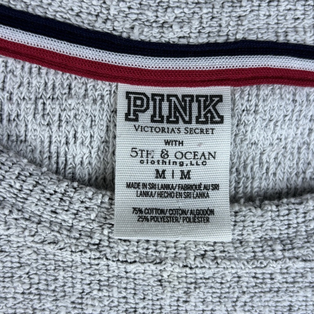 PINK Victoria's Secret Indiana Indians Gray Terry Crewneck Sweatshirt M - Picture 6 of 9